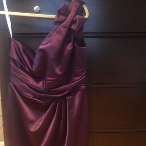 🌟🌟One shoulder deep purple dress